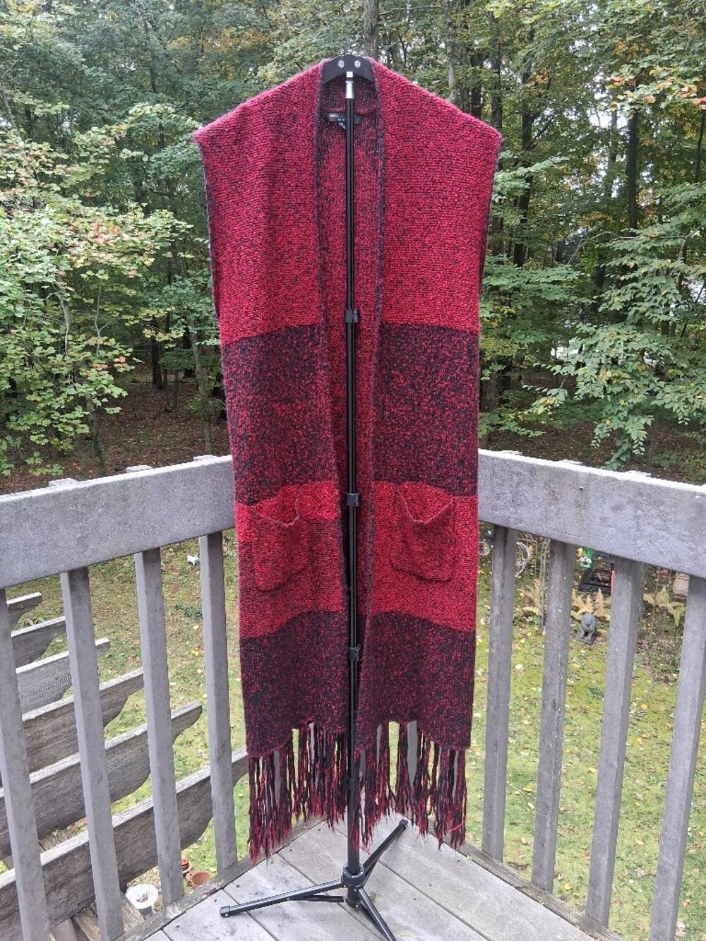 Romeo + Juliet Couture Sleeveless Long Duster Cardigan Vest – Size Medium (M)